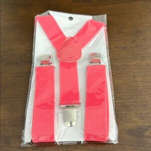 4/$20 Kids Pink Suspenders